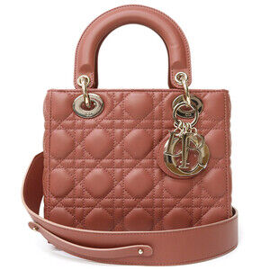 Christian Dior Lady Dior My ABC Crossbody Bag Cannage Lambskin Red